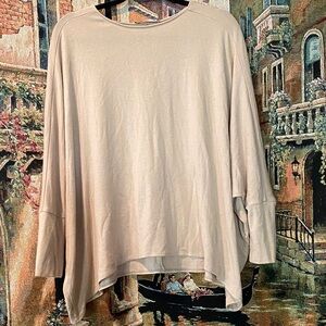 MNG Cream Women's Tunic Top Size Small Made in Turkey